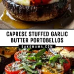 Caprese Stuffed Garlic Butter Portobellos 19 Pinterest Hidden Image