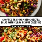 Chopped Thai-Inspired Chickpea Salad with Curry Peanut Dressing 29 Pinterest Hidden Image