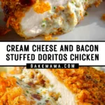 Cream Cheese and Bacon Stuffed Doritos Chicken 17 Pinterest Hidden Image