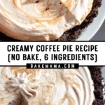 Creamy Coffee Pie Recipe (No Bake, 6 Ingredients) 15 Pinterest Hidden Image