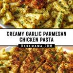 Creamy Garlic Parmesan Chicken Pasta 24 Pinterest Hidden Image