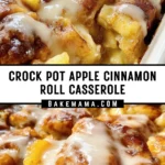 Crock Pot Apple Cinnamon Roll Casserole 20 Pinterest Hidden Image