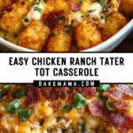 Easy Chicken Ranch Tater Tot Casserole 21 Pinterest Hidden Image