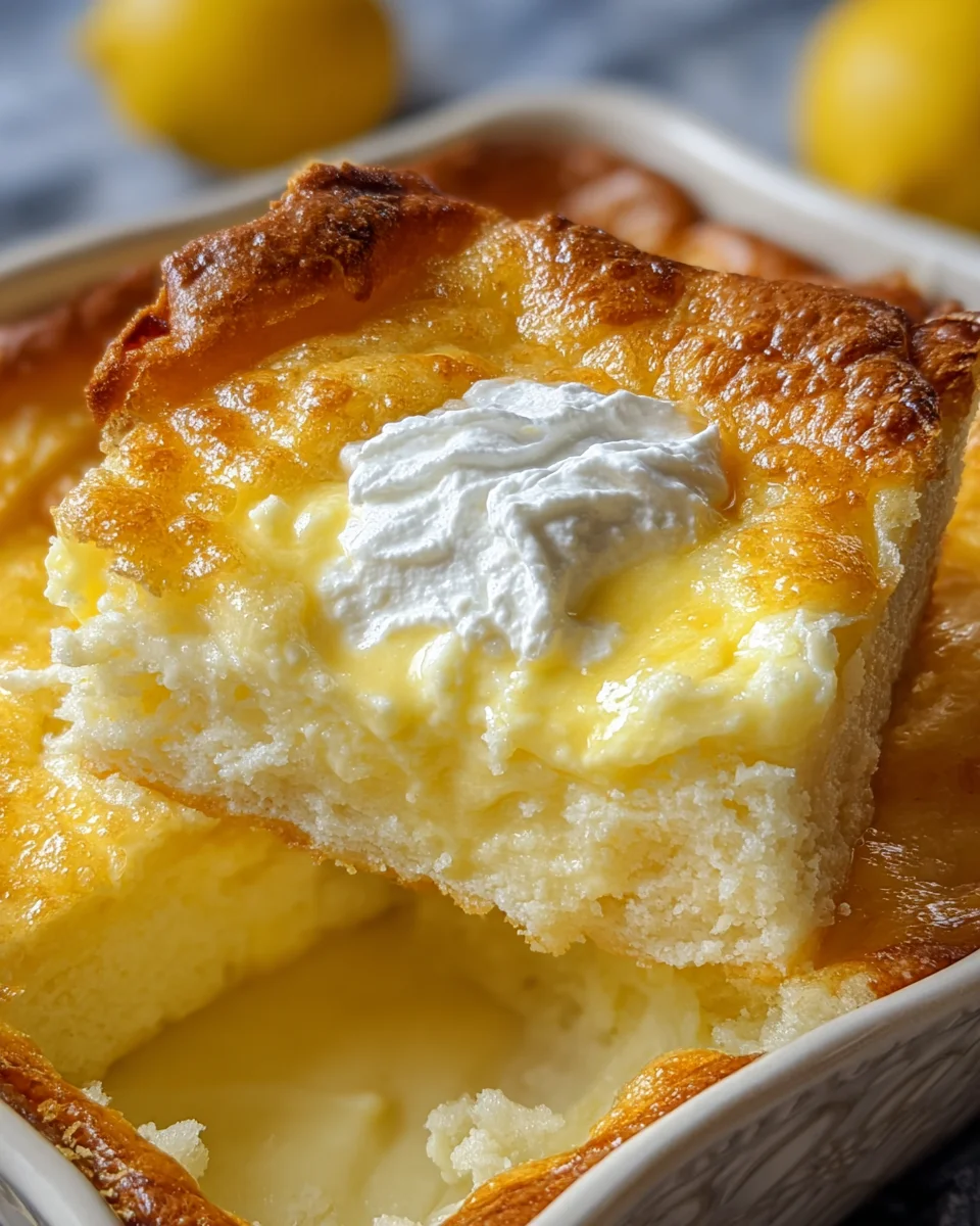 4-Ingredient Lemon Cream Cheese Dump Cake