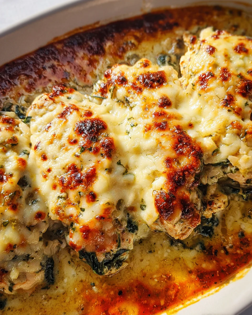 Chicken and Spinach Casserole with Cream Cheese 19 Chicken