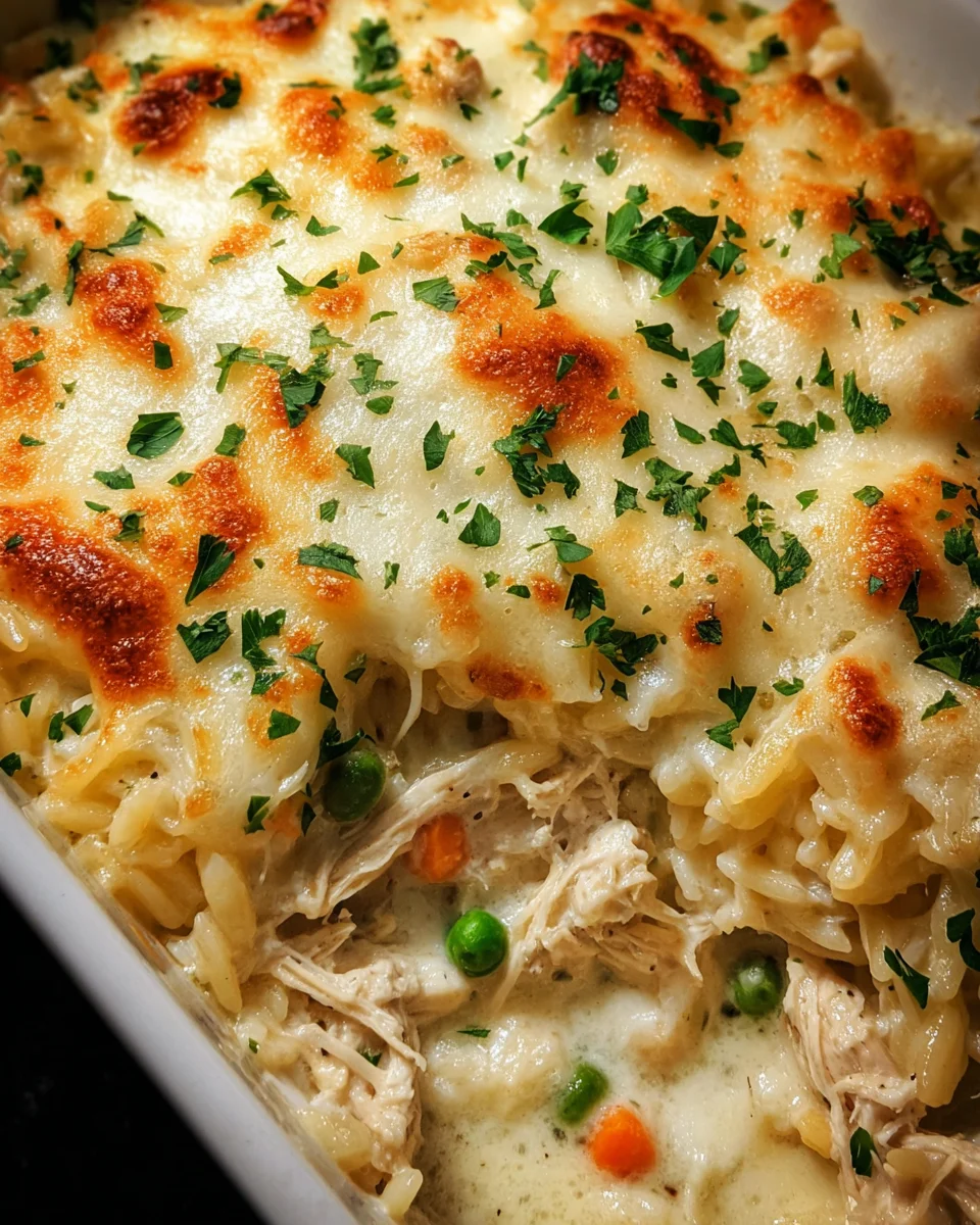 Dump-and-Bake Chicken Alfredo Rice Casserole Recipe 19 Dump-and-Bake