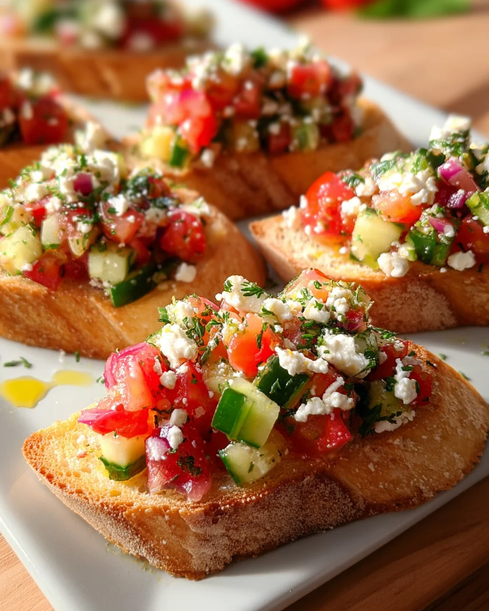 Garden Fresh Mediterranean Bruschetta