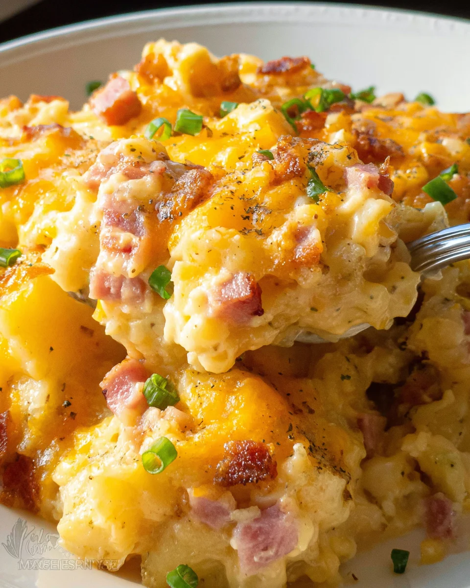 Ham & Bacon Cheesy Potatoes 23 Ham & Bacon Cheesy Potatoes