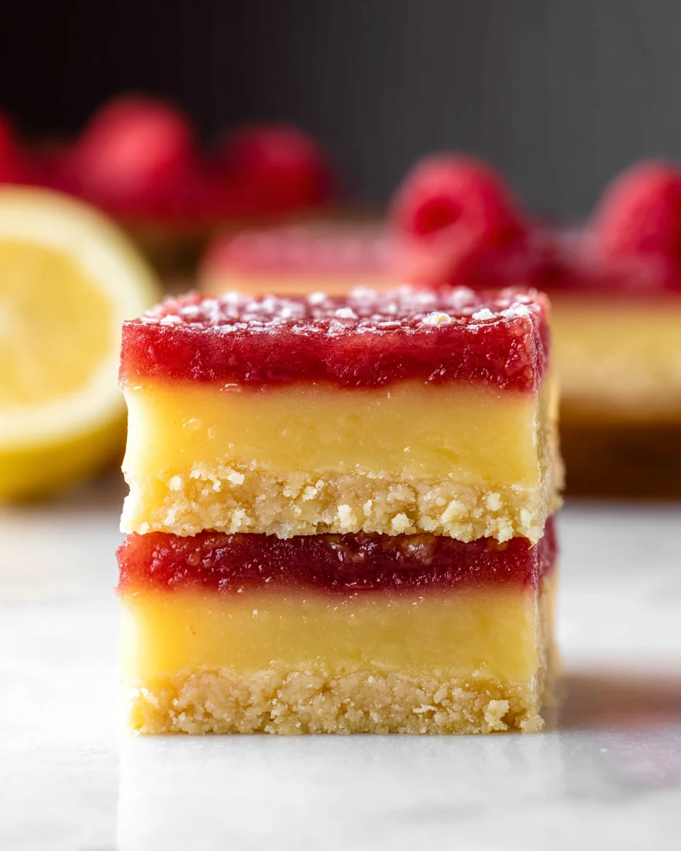 Lemon Raspberry Bars 19 Lemon