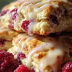 Ridiculously Easy Lemon Raspberry Scones