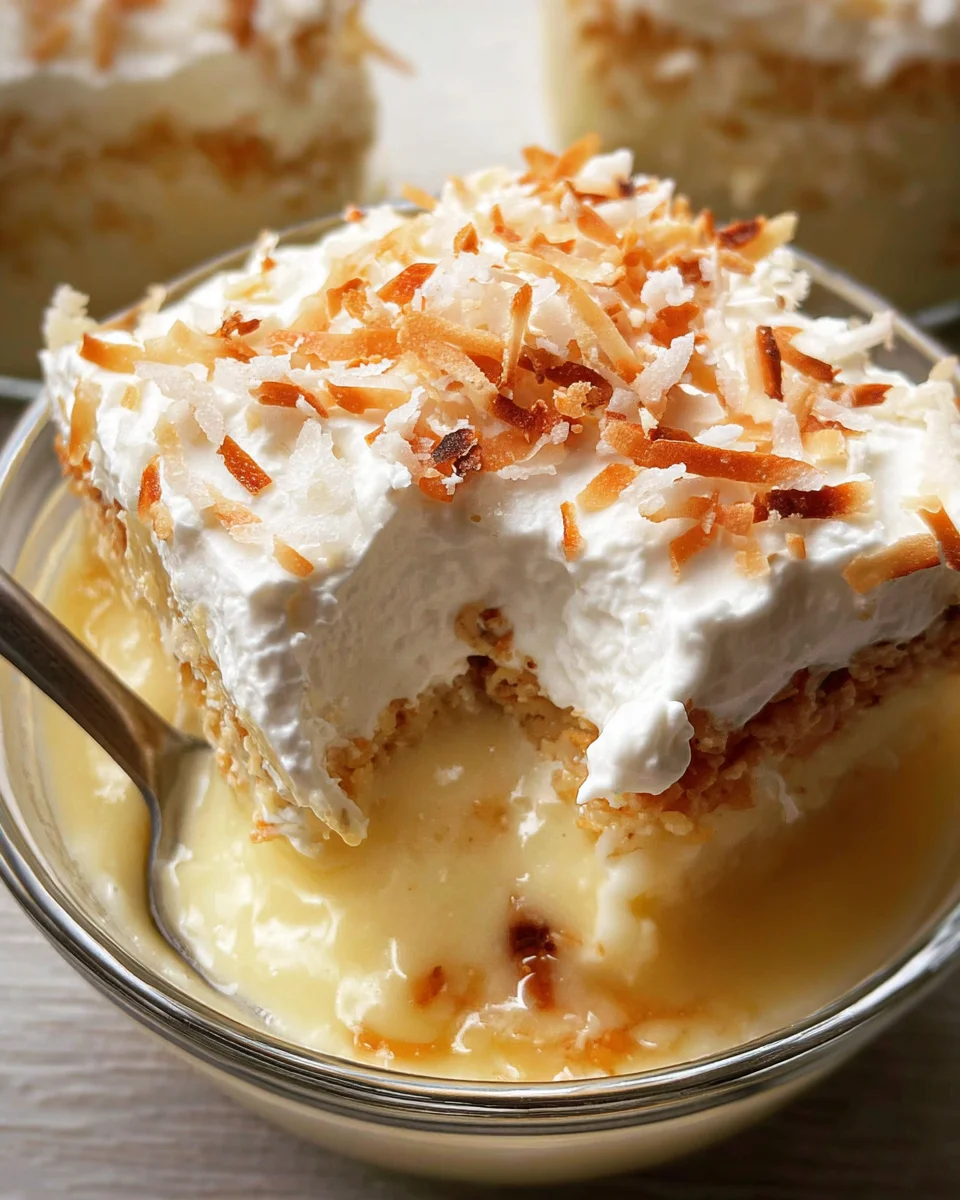 Toasted Coconut Pudding